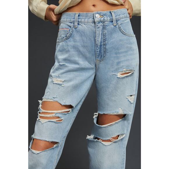 NWT Pilcro Vintage Mid-Rise Distressed Jeans - 31 waist tall - Picture 5 of 7